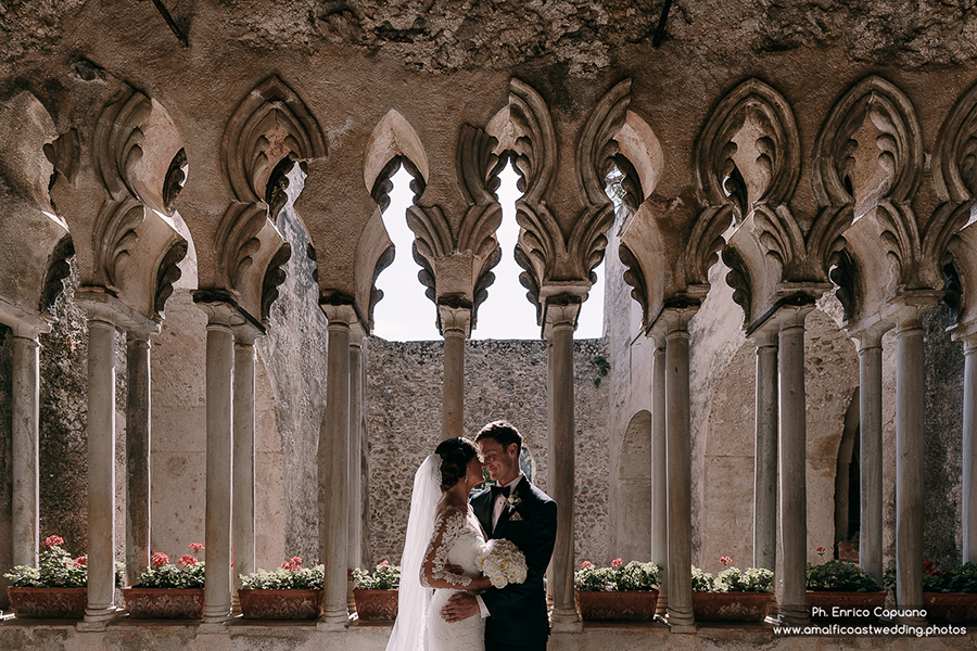 wedding photos in Villa Rufolo, Ravello
